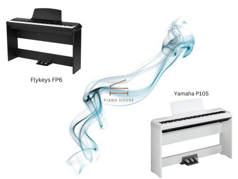 So sánh Flykeys FP6 và Yamaha P105