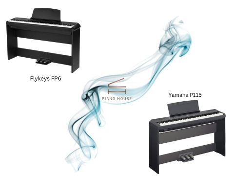 So sánh Flykeys FP6 và Yamaha P115