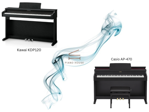 So sánh Kawai KDP120 và Casio AP470