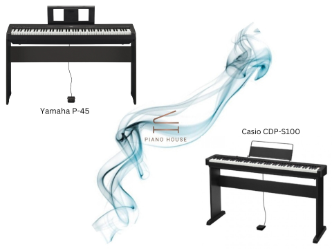 So sánh Yamaha P-45 và Casio CDP-S100